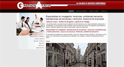 Desktop Screenshot of gestoriaacacio.com