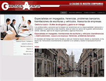 Tablet Screenshot of gestoriaacacio.com